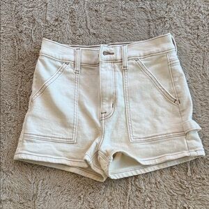 Eunina Cream Cargo Shorts